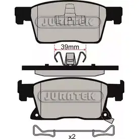 Тормозные колодки, дисковые, комплект JURATEK 56TA XAB 1275732061 JCP8153 2QAT5 изображение 0