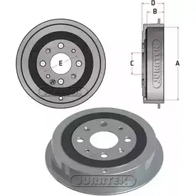 Тормозной барабан JURATEK YICML2C 6PY 5Q0 JDR025 1275733423 изображение 0