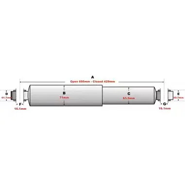 Амортизатор JURATEK W5NLLAT JSA1009 1275733955 EXT2G6 8