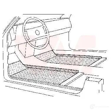 Днище кузова VAN WEZEL 50025 1 456053 UPY8B 0201285