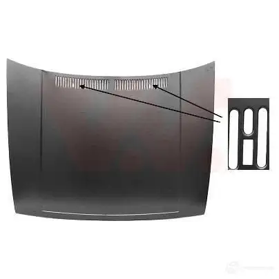 Капот VAN WEZEL 6O0RA6 450 700 5812660 482095