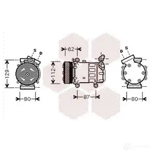 Компрессор кондиционера VAN WEZEL 4300K331 06NZ6 604 3K331 476271