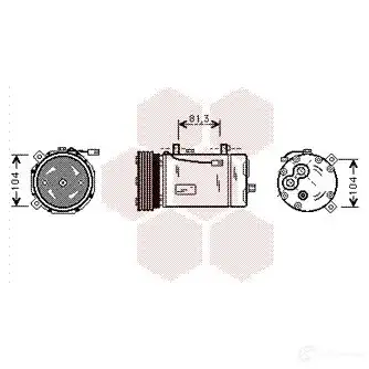 Компрессор кондиционера VAN WEZEL S4FOIX 6 018K306 1800k306 464607