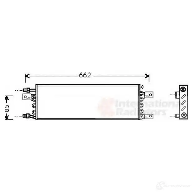 Радиатор кондиционера VAN WEZEL 74005026 1423217626 G5VLFT 60745 026