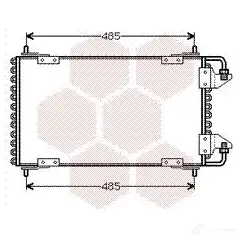 Радиатор кондиционера VAN WEZEL L5GFNF 09005091 6 0095091 460238