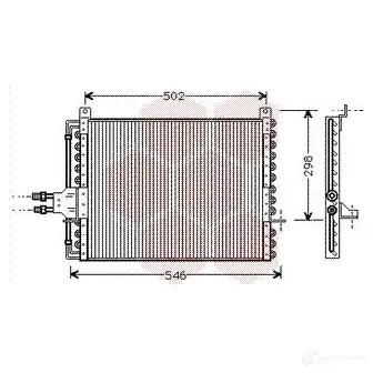 Радиатор кондиционера VAN WEZEL 6030 5205 30005205 468724 DE1F3E