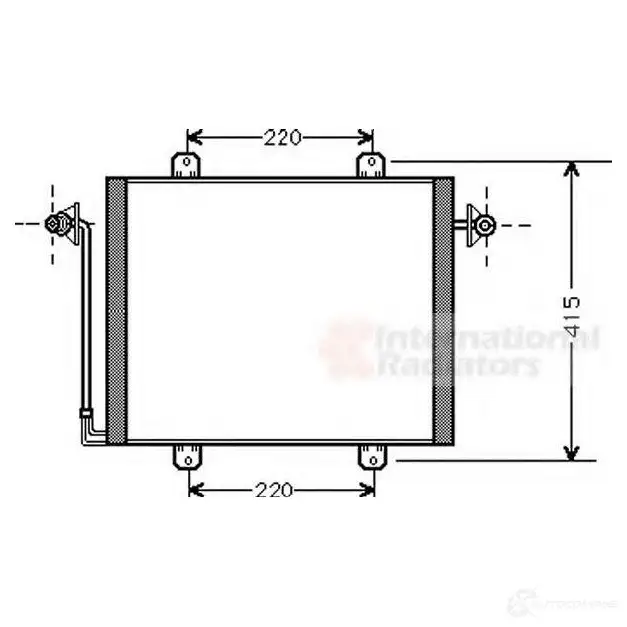 Радиатор кондиционера VAN WEZEL 1423216814 G7JMF07 43005190 60 435190