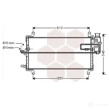 Радиатор кондиционера VAN WEZEL 17005128 60 175128 ESQ0SWJ 463385
