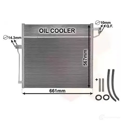 Радиатор кондиционера VAN WEZEL 5410909617707 30015704 W QM1N 468908 - Изображение 1