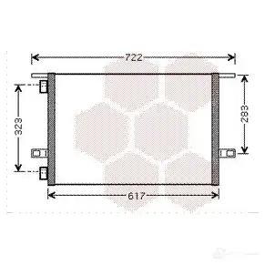 Радиатор кондиционера VAN WEZEL 6 0435304 476156 43005304 JS9TYY7 изображение 0