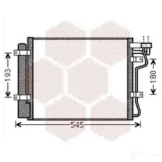 Радиатор кондиционера VAN WEZEL 6083 5134 POHBZ1J 83005134 487113