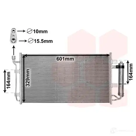 Радиатор кондиционера VAN WEZEL X HQECJT 5410909578046 33005387 471286 изображение 0