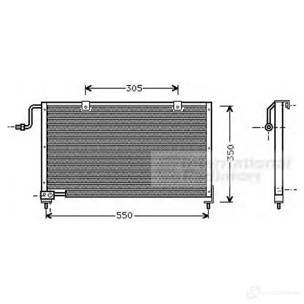 Радиатор кондиционера VAN WEZEL 3GE4G5 27005106 6027510 6 467488