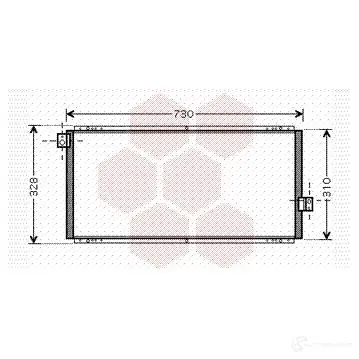 Радиатор кондиционера VAN WEZEL AB0JASC 6051 5062 478978 51005062 изображение 0