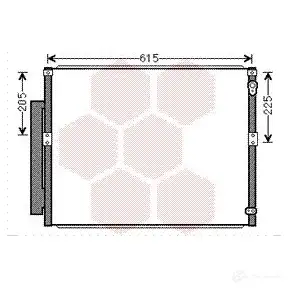 Радиатор кондиционера VAN WEZEL 6053 5564 53005564 II8M4F 479862