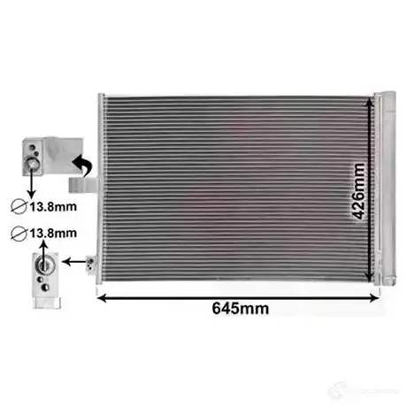Радиатор кондиционера VAN WEZEL 30015702 KLXT G 5410909626662 468906 - Изображение 1