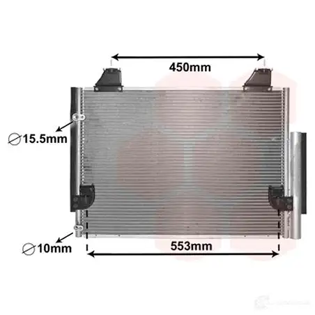 Радиатор кондиционера VAN WEZEL 479861 60535 563 53005563 JJD9L изображение 0