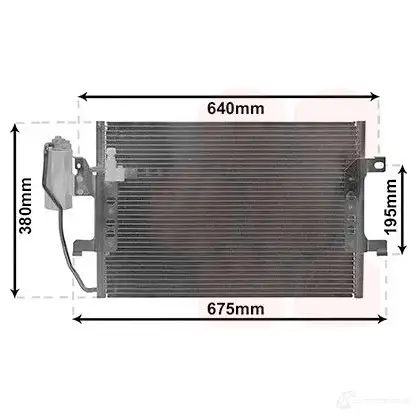 Радиатор кондиционера VAN WEZEL 1208135367 5410909653590 30015289 XYX9 MP изображение 0