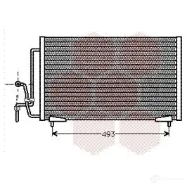 Радиатор кондиционера VAN WEZEL 23Z39N 6040518 4 474679 40005184 изображение 0