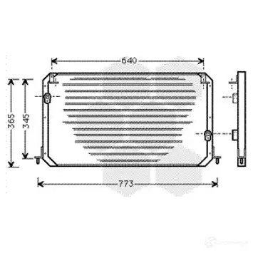 Радиатор кондиционера VAN WEZEL OUC7MZZ 53005192 60 535192 479800