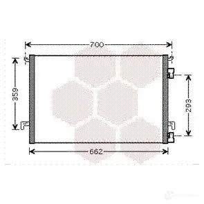 Радиатор кондиционера VAN WEZEL GPRVVQ 37005334 472265 60375 334