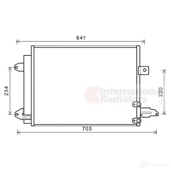 Радиатор кондиционера VAN WEZEL T4Y2S 456405 03005367 6003 5367 изображение 0