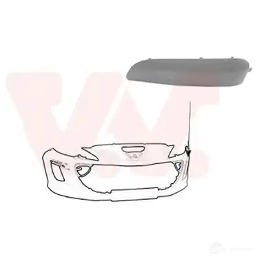 Накладка бампера VAN WEZEL 4042585 Q1PGX 6076 17 475536