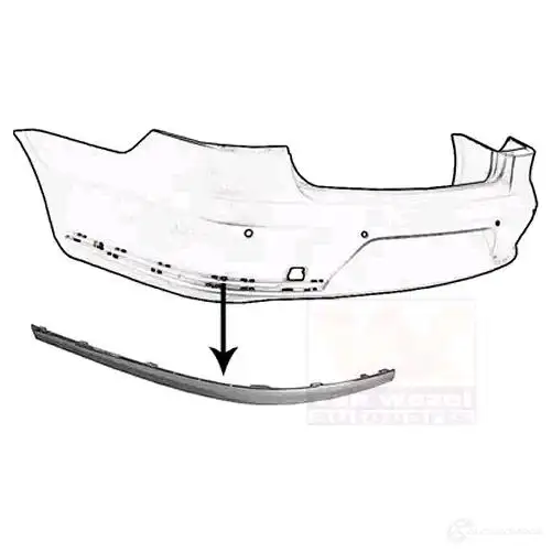 Накладка бампера VAN WEZEL 5410909620134 481110 RO4 4B 5740557 - Изображение 1