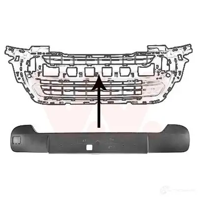 Накладка бампера VAN WEZEL 607 634 F3S6RA 4014580 474815 изображение 1