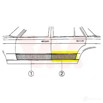 Дверь VAN WEZEL PHRN2D7 468980 3010177 137 511