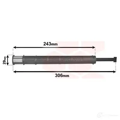 Осушитель кондиционера VAN WEZEL 0900D249 5782H 6009D 249 460298