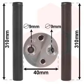 Осушитель кондиционера VAN WEZEL 6058 D073 WS560L 5800D073 481750 изображение 0
