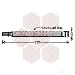 Осушитель кондиционера VAN WEZEL 458153 0600D297 600 6D297 TPDCB