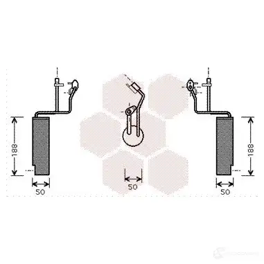 Осушитель кондиционера VAN WEZEL 461824 60 13D284 1300d284 1SVHC8 изображение 0