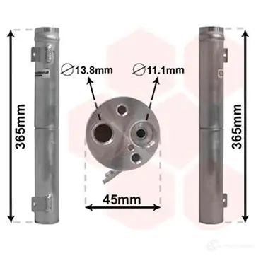 Осушитель кондиционера VAN WEZEL M6V7J 6030 D395 3000D395 468816