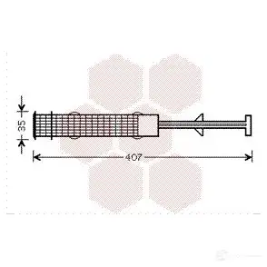 Осушитель кондиционера VAN WEZEL 6006D 270 0600D270 458151 ULXMID8