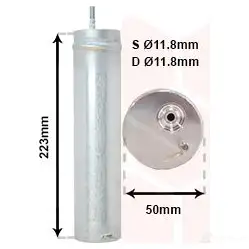 Осушитель кондиционера VAN WEZEL 8100D057 485785 F7L647B 608 1D057