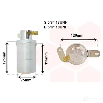 Осушитель кондиционера VAN WEZEL 3000D373 468814 6 030D373 9JC3PT