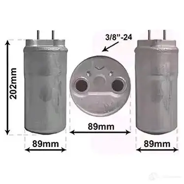 Осушитель кондиционера VAN WEZEL 476242 4300D555 OCO PJRA 5410909511234 - Изображение 1