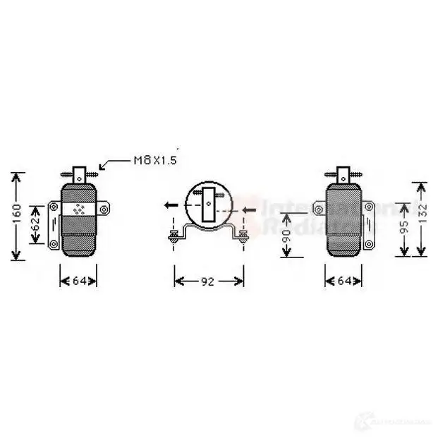 Осушитель кондиционера VAN WEZEL 0700d059 6 007D059 X18IN 1423214746 изображение 0