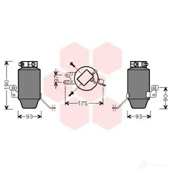 Осушитель кондиционера VAN WEZEL 0AY4FV 0600D299 6006D 299 458155