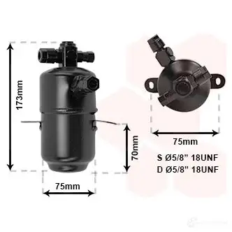 Осушитель кондиционера VAN WEZEL 3000D374 468815 R20II9O 6030D3 74