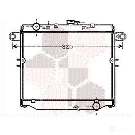 Радиатор охлаждения двигателя VAN WEZEL 7ITR53 6 0532477 53002477 479736