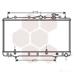 Радиатор охлаждения двигателя VAN WEZEL 2IXDUC 485972 82002027 6082 2027 изображение 0