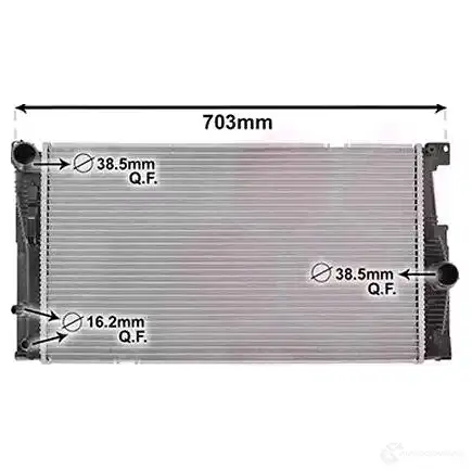 Радиатор охлаждения двигателя VAN WEZEL N W27N 458024 5410909634568 06002549 - Изображение 1