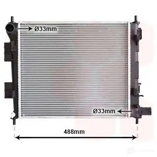 Радиатор охлаждения двигателя VAN WEZEL 1437851397 SIBE BA9 82012732