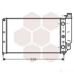 Радиатор охлаждения двигателя VAN WEZEL EZUR0CR 6043207 7 475942 43002077