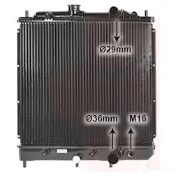 Радиатор охлаждения двигателя VAN WEZEL 32002068 603 22068 470780 0MUTP изображение 0