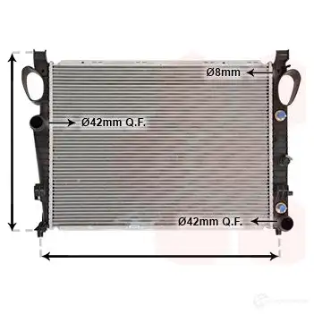 Радиатор охлаждения двигателя VAN WEZEL 30002311 QTB5S5 468588 6030 2311