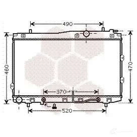 Радиатор охлаждения двигателя VAN WEZEL QBRMFQB 6083209 0 83002090 487032